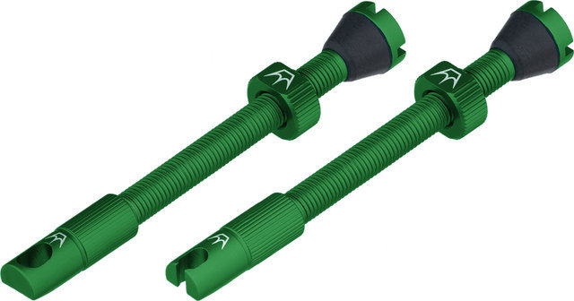 Peaty's Holeshot Fast Flow tubeless valves - jade | Presta Valve (SV) | 60 mm