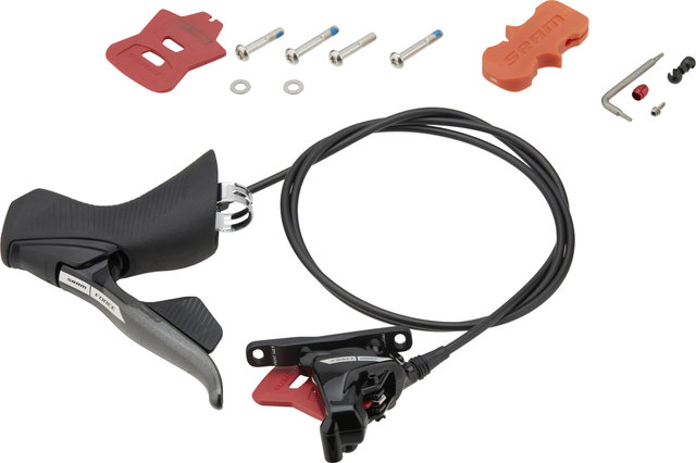 SRAM Force D2 eTap AXS HRD Disc Brake with Shift/Brake Lever - black-iridescent/Front wheel/Left (side-specific)