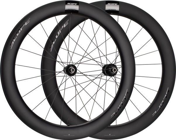 Scope Cycling R6 Disc Center-Lock 28'' Wheelset - black | 100 mm | 142 mm | 28" | Shimano Road
