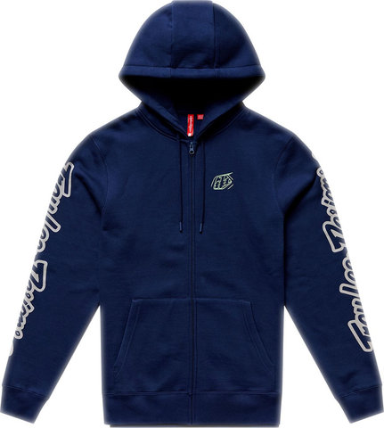 Troy Lee Designs Badge Zip Up Hoodie Pullover - navy sage | M