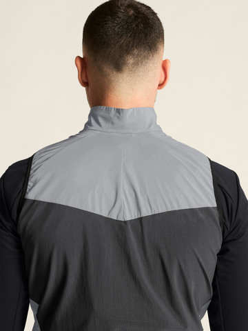 Craft Adv Essence Lumen Wind M Weste - silver reflective-black/M