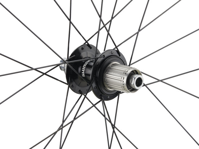 Shimano Juego de ruedas WH-RX880-TL Disc Center Lock Carbon 28" - negro/142 mm/100 mm/28"/Shimano carretera de 12 velocidades/100 mm/Shimano carretera 12 velocidades/100 mm/142 mm