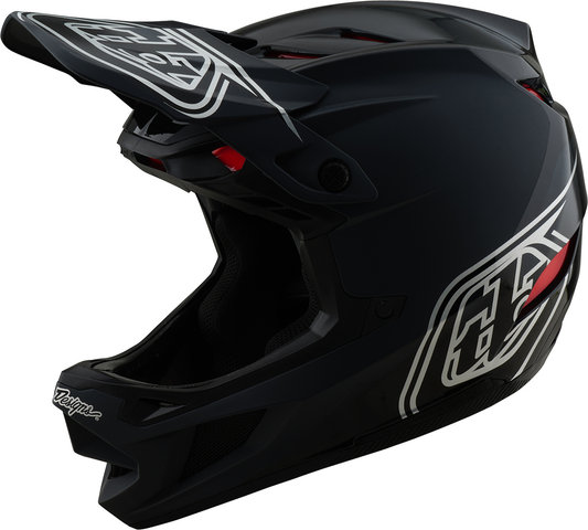 Troy Lee Designs D4 Polyacrylite Fullface Helm - shadow black/57 - 58 cm