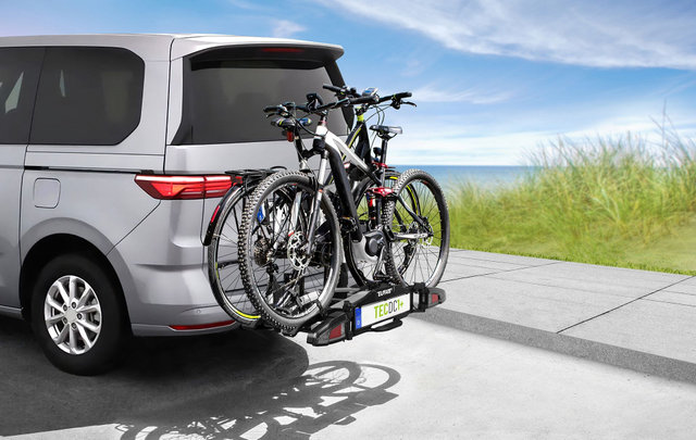 Eufab TECDC1+ Bike Rack for Trailer Hitch - black-black