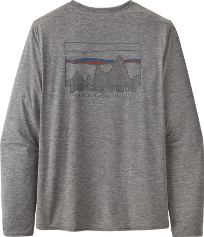 Patagonia Shirt Capilene Cool Daily Graphic L/S - 73 skyline-feather grey/M