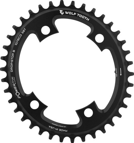 Wolf Tooth Components Plato Elliptical 107 BCD para SRAM - black/38 