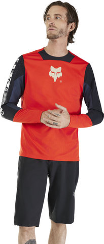 Fox Head Youth Defend Elevated L/S Jersey - fluorescent red/M