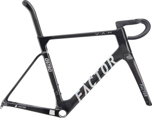 Factor Kit de Cadre en Carbone OSTRO V.A.M. Disc T47a Shimano Modèle 2023 - chrome | 58 cm, 130 mm x 42 cm, SB 25 mm
