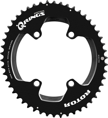 Rotor Q-RING Kettenblatt BCD 110x4 2x11-/12-fach - schwarz | 54 Z | 39-54
