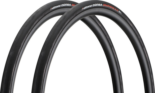 Vittoria Set de 2 cubiertas plegables Corsa G2.0 28" - schwarz | 28 | 25 mm | 28-622