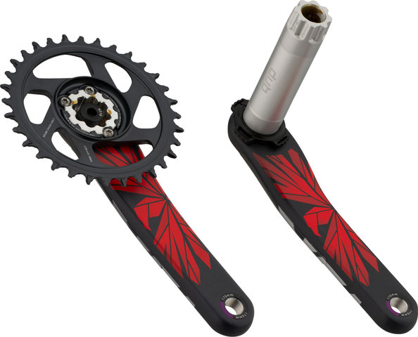 SRAM Juego de bielas X01 Eagle DUB DM 12 velocidades Carbon - lunar-oxy/170,0 mm