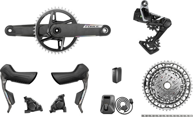 SRAM Force E1 Wide XPLR AXS 1x13-fach Gruppe - 172,5 mm/10-46