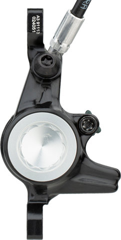 Magura Set de frenos de disco d+t MT4 eSTOP Carbotecture - polished black anodized/Set/Flip-Flop (no específico de lado)