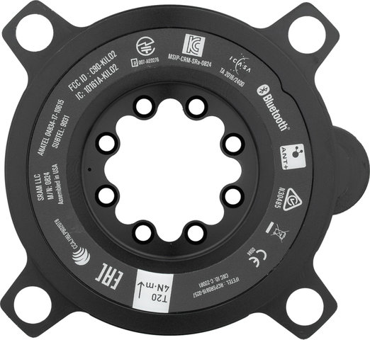 QUARQ Étoile de Pédalier à Capteur de Puissance Eagle DUB Boost - black/aucun