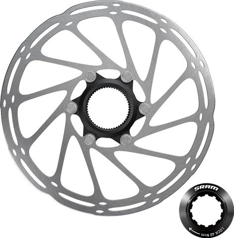 SRAM Disco de freno de 6 agujeros Centerline - silver | 180 mm