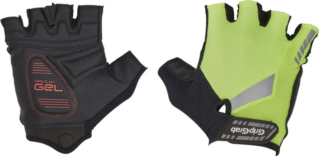 GripGrab ProGel Hi-Vis Padded Halbfinger-Handschuhe - yellow hi-vis/M