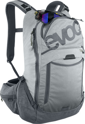 EVOC Sac à Dos avec Protection Trail Pro 16 - stone-carbon grey/16 
