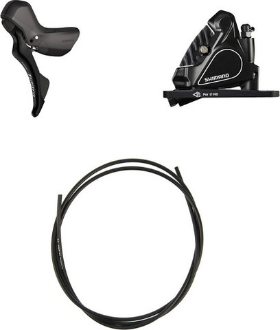 Shimano Tiagra ST-R4020+BR-RS405 Scheibenbremse - schwarz | links (seitenspezifisch) | Vorderrad