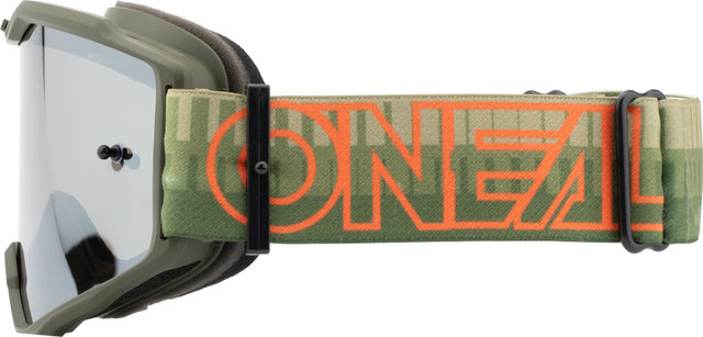 O'NEAL B-10 Striped Goggle - green-orange | silver mirror