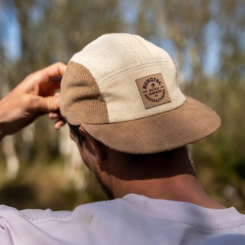 Burgtec Bandit Corduroy Five Panel Kappe - grandad/one size