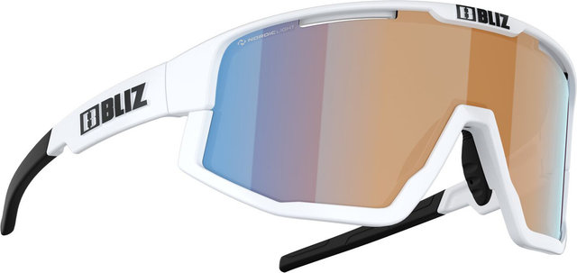 Bliz Fusion Nano Optics Nordic Light lunettes de sport - matte white/coral-orange-blue