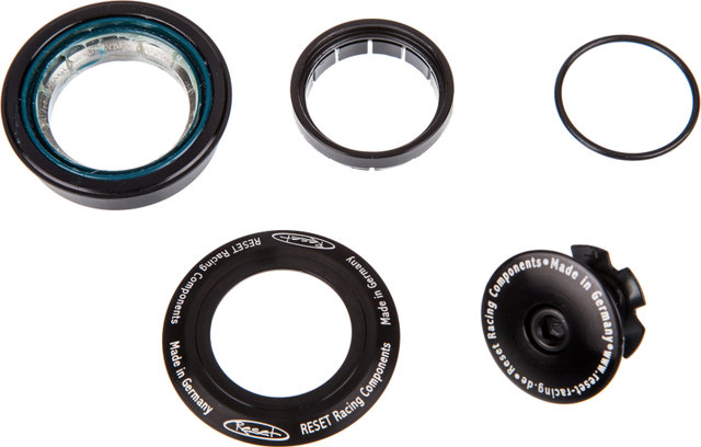 Reset Racing Juego de dirección Flatstack A9 ZS44/28,6 - EC44/40 - negro/1 1/8" - 1,5" tapered/ZS44/28,6 - EC44/40