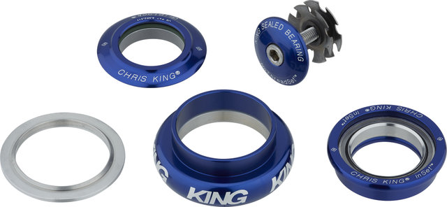 Chris King InSet i7 ZS44/28,6 - EC44/40 Mixed Tapered GripLock Steuersatz - navy/1 1/8"/ZS44/28,6 - EC44/40