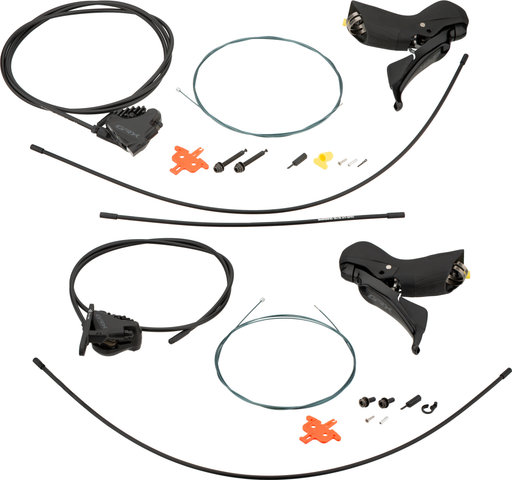 Shimano GRX BR-RX400 + ST-RX400 Disc Brake Set - black/Set/left/right (side-specific)