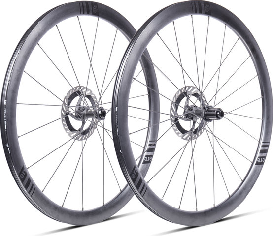 ERE Research Juego de ruedas Explorator II GCR40 Disc Center Lock 28" - black-black/Non Boost/28"/142 mm/100 mm/Shimano carretera/Non Boost