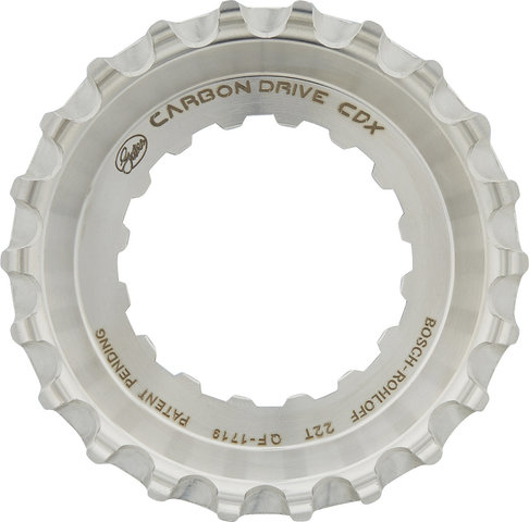 Gates CDX Bosch Gen2 Rohloff Front Belt Drive Sprocket - silver/22 
