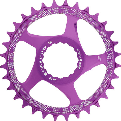 Race Face Narrow Wide Kettenblatt Cinch Direct Mount, 10-/11-/12-fach - purple/32 Zähne Race Face Narrow Wide Kettenblatt Cinch Direct Mount, 10-/11-/12-fach - purple/32 Zähne