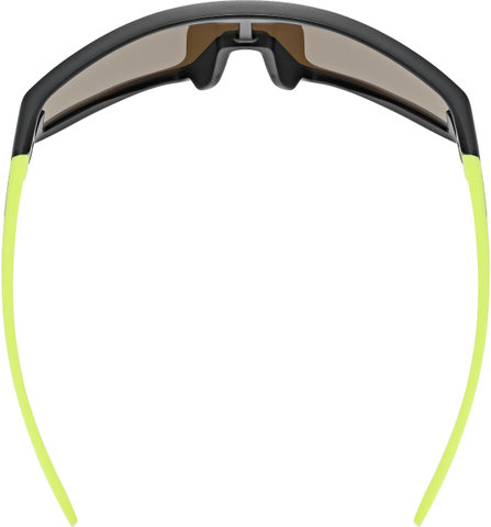 uvex Gafas para niños Skyryse Jr. - black-yellow/mirror yellow