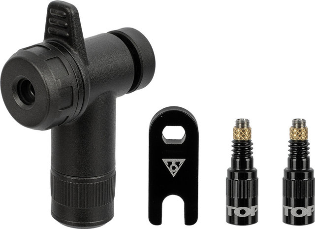 Topeak Válvula TurboFlow + Kit RapidHead - black | Válvula Presta (SV)