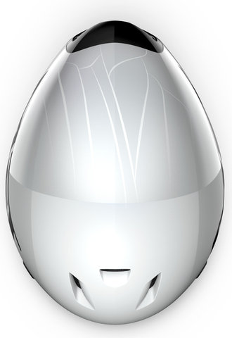 MET Codatronca Zeitfahrhelm - white silver matt glossy | 56 - 58 cm