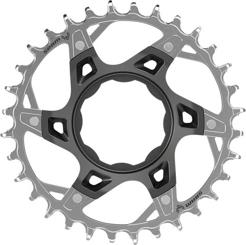 SRAM Kettenblatt T-Type XX Eagle Transmission Direct Mount für TQ HPR50 - black-silver | 32 Z | 32