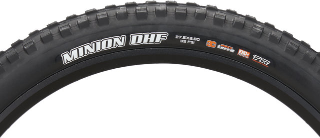 Maxxis Minion DHF+ 3C MaxxTerra EXO+ TR 27,5+ Faltreifen - schwarz/27.5 "/71 mm/71-584/2.8 "