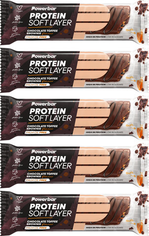 Powerbar Barra de proteína de capa suave de proteína - 5 piezas - chocolate toffee-brownie