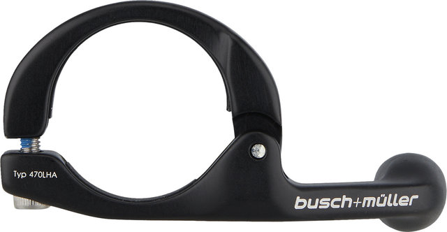 busch+müller Soporte de manillar monobrazo de aluminio - negro/25,4 - 31,8 mm