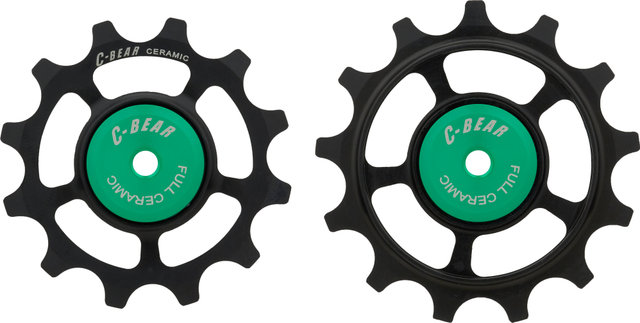 C-BEAR Schalträdchen OCM Shimano 11-fach / Ultegra 12-fach Full Ceramic - schwarz/14 Zähne (Leitrolle), 16 Zähne (Spannrolle)