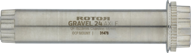 Rotor ALDHU 24 / VEGAST 24 Kurbelachse Gravel - silber