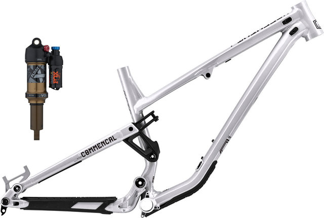 COMMENCAL Kit de cuadro Meta TR 29" con amortiguador Fox Float X Modelo 2022 - brushed | 140 mm | L | 12 mm Eje Pasante