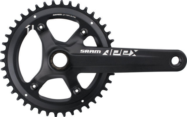 SRAM Set de Pédalier Apex 1 GXP 1x10/1x11 vitesses, 110 mm - black/172,5 mm