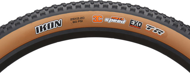 Maxxis Cubierta plegable Ikon 3C MaxxSpeed EXO TR Tanwall 29" - tanwall/29 /57 /57-622/2.2 