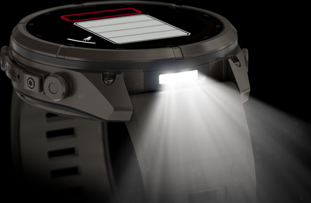Garmin fēnix 9 Pro – inReach Solar 51 mm Titan Multisport-Smartwatch - kieselgrau-titan