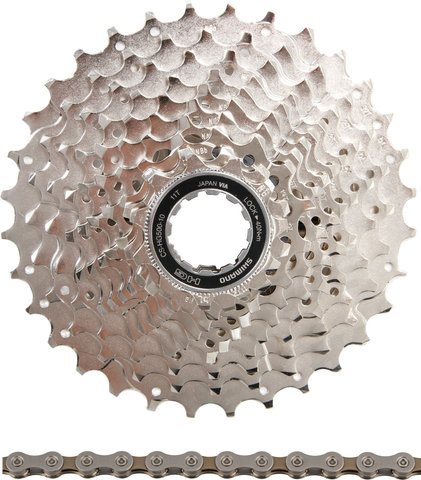 Shimano Groupe GRX RX400 2x10 30-46 - noir/Shimano VTT/À braser/11-32/Shimano MTB/170,0 mm/sans