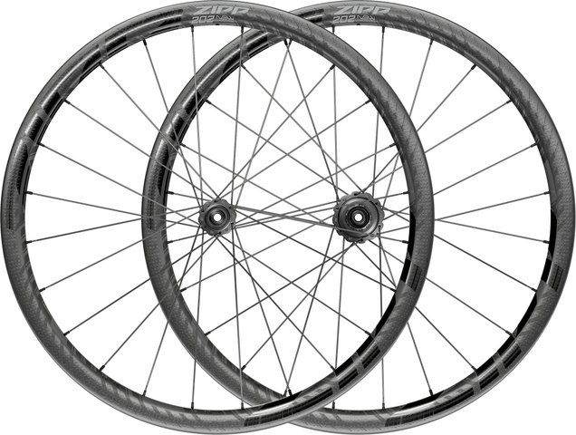 Zipp 202 NSW Carbon Tubeless Center Lock Disc Wheelset - matte black-gloss black/142 mm/100 mm/28"/SRAM XDR/100 mm/SRAM XDR/100 mm/142 mm