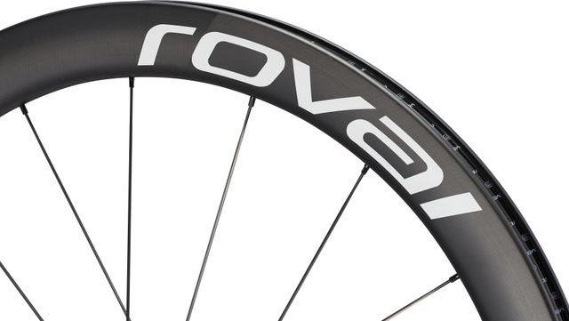 Specialized Roval Rapide CLX II Carbon Disc Center Lock 28" Wheelset - satin carbon-gloss white/100 mm/Non Boost/Shimano Road/28"/142 mm/Non Boost