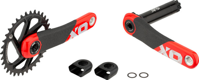 SRAM X01 DH DUB Direct Mount 11-speed Carbon Crankset - red/165,0 mm