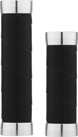 Brooks Empuñaduras de cuero delgadas para interruptor de puño giratorio unila - black/Longitud izquierda