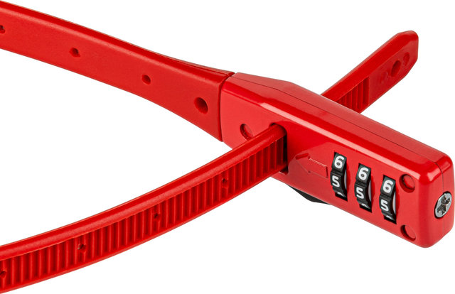 Kryptonite Candado de cable con combinación de cierre rápido - rojo | 45 cm